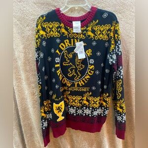 NWT Game of Thrones Christmas Sweater Men’s L
